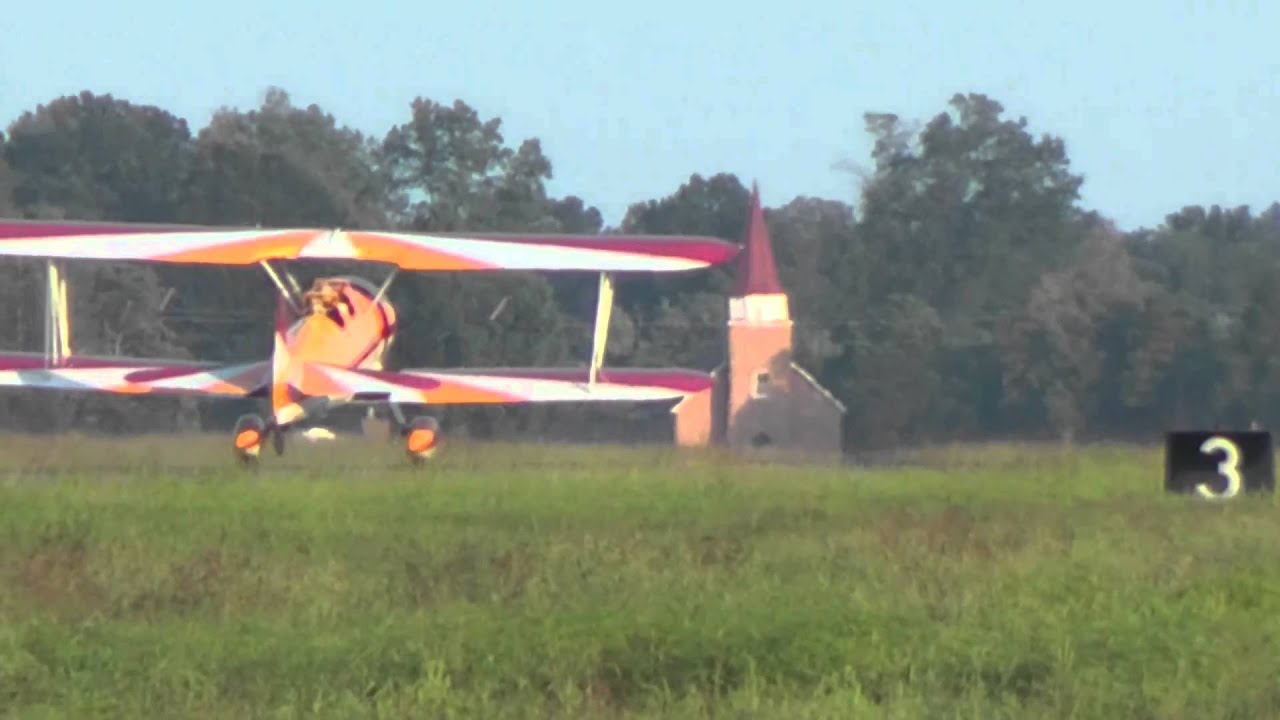 Stearman, N450JW landing #4 on 8/28/10 at 1854
