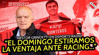 "LES FALTA MUCHO PARA SER REY DE COPAS...": GRINDETTI, PICANTE CONTRA RACING en DSports