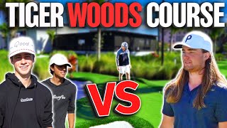Playing TIGER WOODS' MINI GOLF COURSE-2v2 Scramble feat. GM__GOLF (Who Will Win?!)