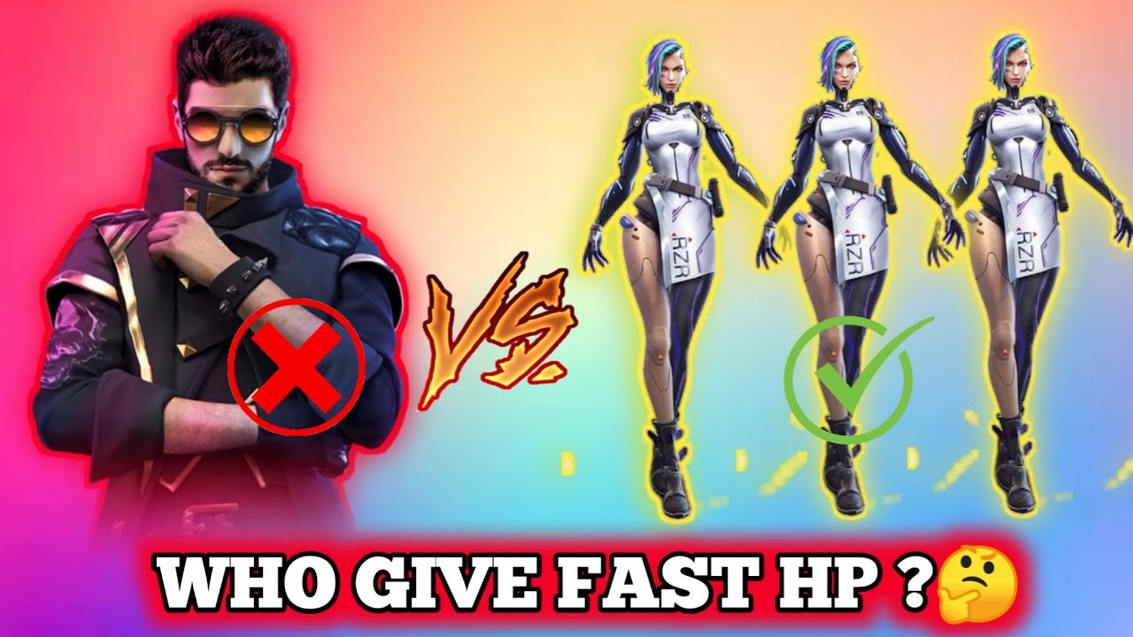 ALOK VS A124 || WHICH IS BEST CHARACTER HP GAINER || WHO GIVE FAST HP? || ABILITY TEST || OYE MANISH
