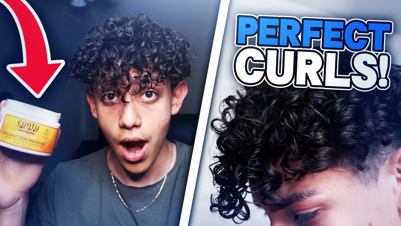 what is the best perm product for male perms ? | curly hair perm tutorial +  giveaway !! 🔥