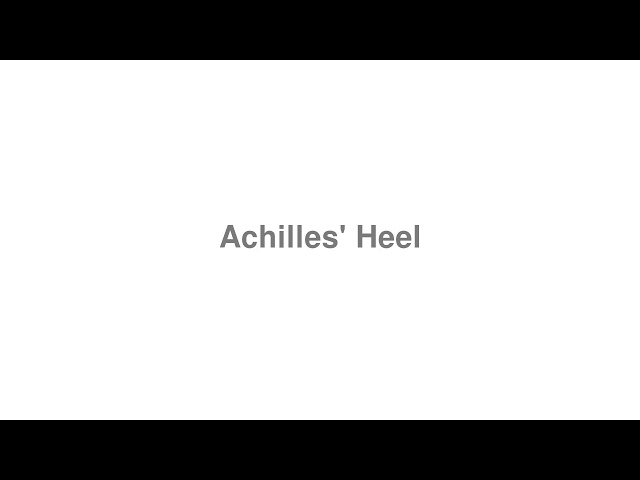 How to Pronounce Achilles tendon - YouTube