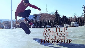 HOW TO | Sal Flip Footplant Tail Block FINGERFLIP: 6 steps tutorial