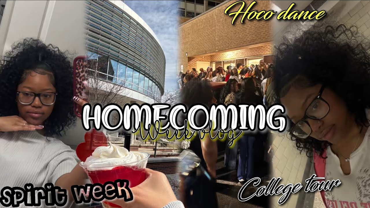 HIGH SCHOOL HOMECOMING WEEK VLOG | spirit week, new hair, college tour ...