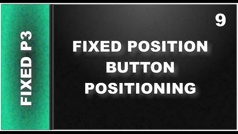 Web Design Tutorials for Xara Web Designer 9 Premium Lesson 124: Fixed Position Button part 3
