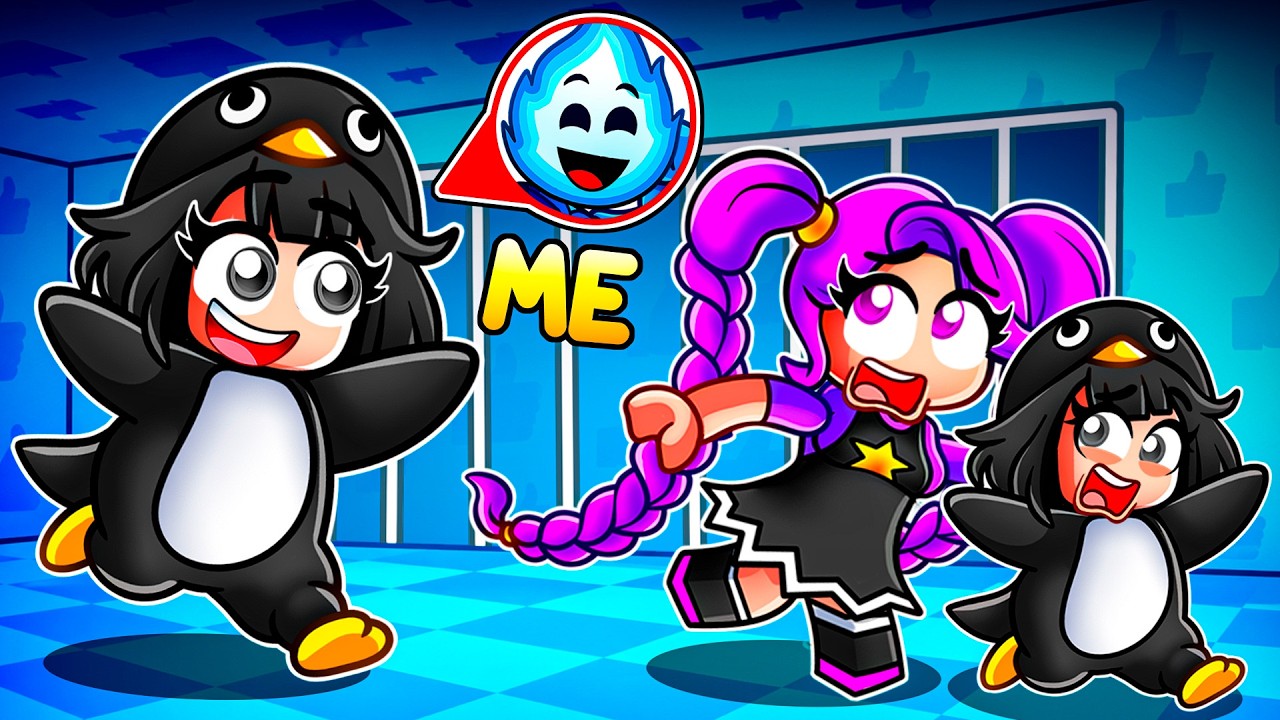 Pranking MY FRIENDS as GUGUGAGA PENGUIN in Roblox..