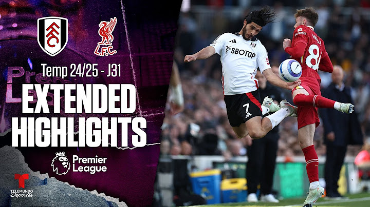 Fulham vs. Liverpool | Highlights Premier League | Jornada 31 | Telemundo Deportes