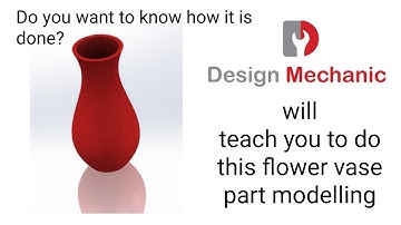 #3 Flower Vase part modelling tutorial | Solidworks 2016 | Design Mechanic