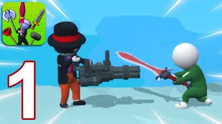 DRAW WEAPON 3D - Walkthrough Gameplay Part 1 - INTRO (iOS Android) screenshot 1