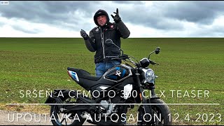 Sršeň a novinka CFMOTO 300CL-X. Tohle v TV neuvidíte😆. Slušně "nekorektní" 😅 upoutávka Autosalonu. 🤘