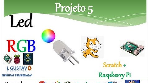 Aula 11 - Projeto 5 - LED RGB com Scratch e Raspberry Pi - Livro Raspberry Pi Descomplicado