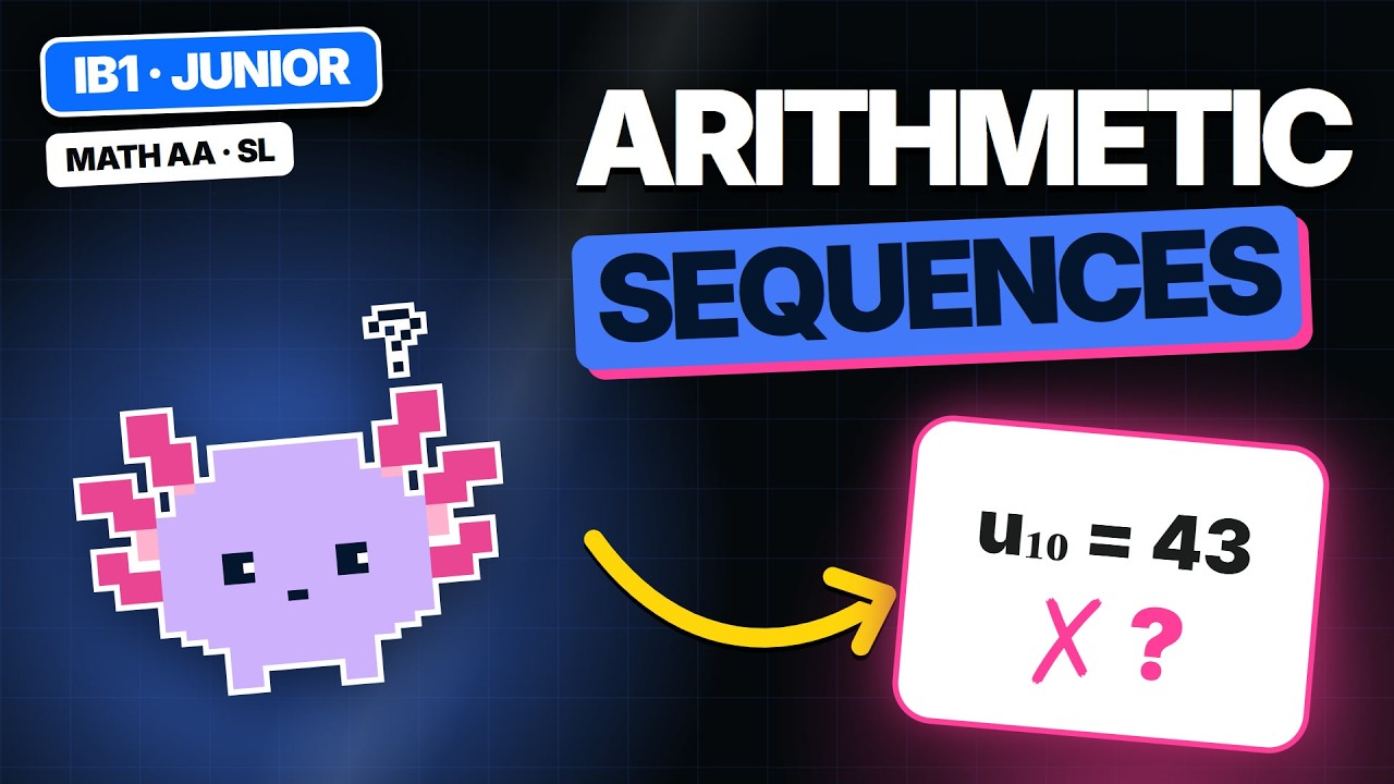 Arithmetic Sequences IB Math AA SL: Paper 1 No-Calculator Question, Step by Step [IB1]