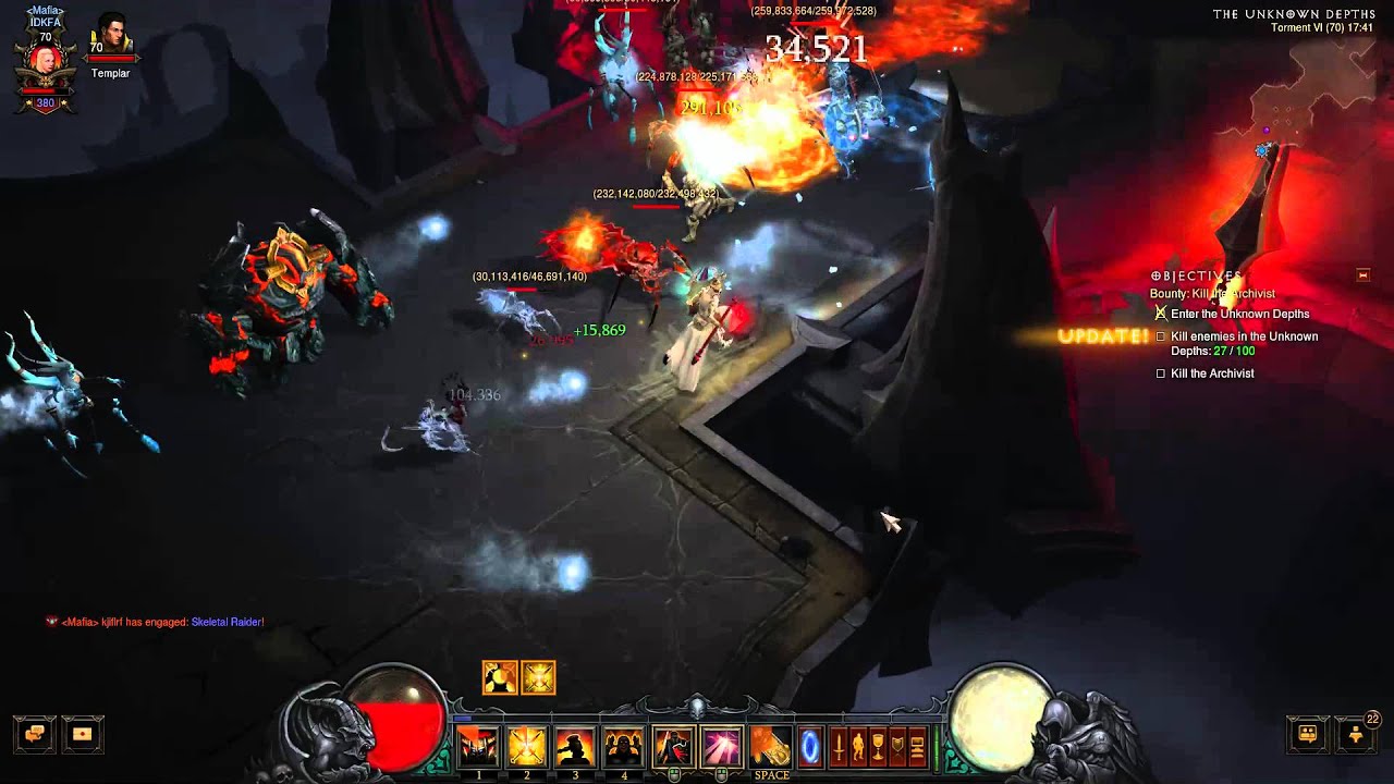 Reaper of Souls! Diablo 3 crusade! aughild farm Torment 6