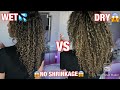 Curly hair routine no shrinkage  easy  cheap