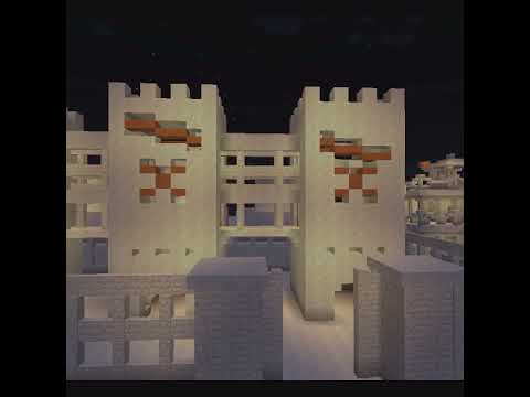 砂漠の夜を作る　砂岩やマグマでつくる建築物　ショートバージョン【マインクラフト1.19.4】Minecraft　マイクラ