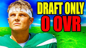 I Rebuilt a 0 OVERALL Team By ONLY DRAFTING.