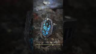 Iranian Classic Turquoise Silver Ring Ekslusif Europe Classic Design by KH GALLERY 💍