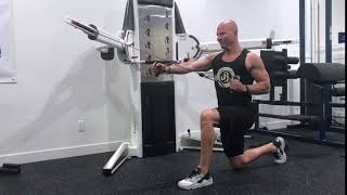 Half kneeling push pull combo