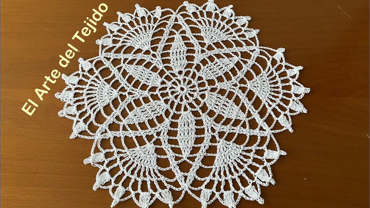Carpeta/posa plato tejido a crochet paso a paso