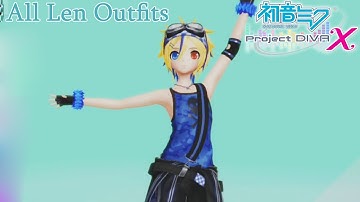 Hatsune Miku: Project Diva X - All "Kagamine Len" Outfit Modules [English, Full 1080p HD]
