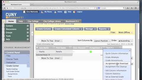 CETL How To: Retrieve Submitted Assignments from Blackboard