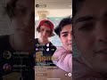 Thomas Petrou and Chase Hudson on Hype House tiktok live 5.10.2020 Part 2