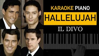 Hallelujah - Il Divo, Español | Piano Karaoke + Partitura