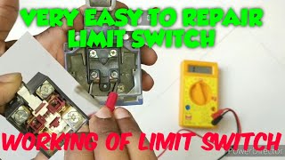 How to check limit switch | How to repair limit switch | working of limit switch