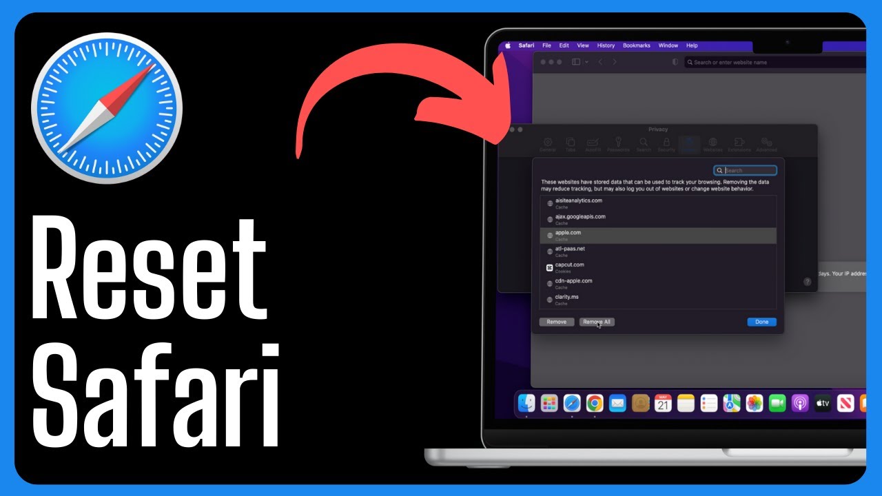 How to Reset Safari on Mac | Clear Cache, Cookies & Browsing Data 🧹🖥 ...