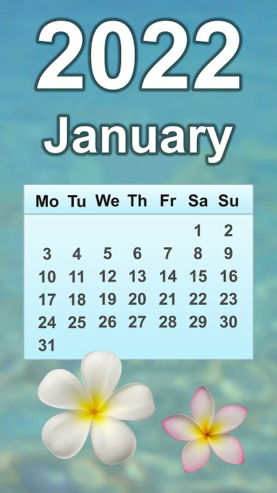 January 2022 Calendar
