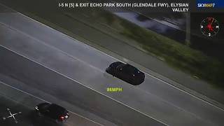 LIVE: Police chase possible DUI driver near DTLA