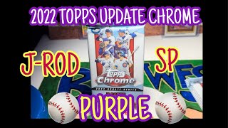 🟣Julio Rodriguez SP Purple🟣2022 Topps Chrome Update Hobby Box OPENING Baseball Cards