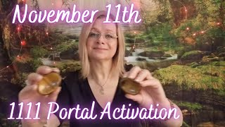 1111 portal activation. Luckiest day of the year 11th November 2023. ASMR tigers eye crystal healing