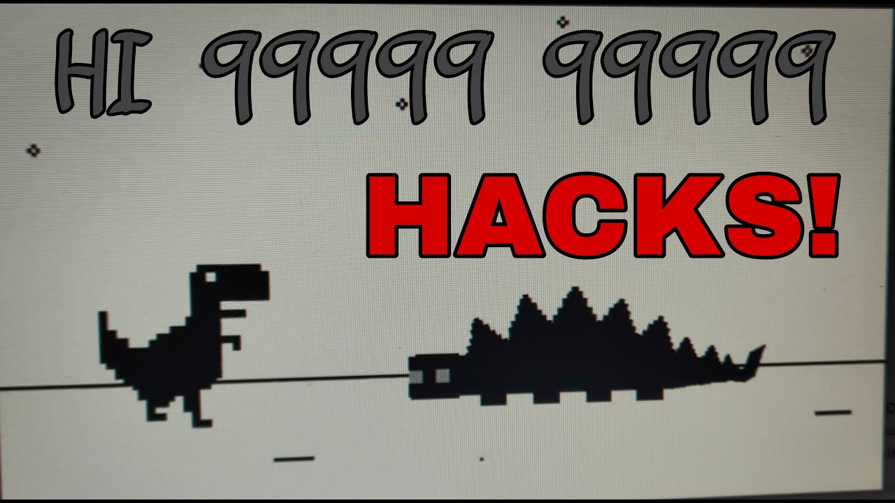 How to Hack google Dinosaur Game!!!! - YouTube