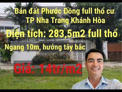 Video Bán lô đất full thổ trung tâm xã Phước Đồng TP Nha... - youtube