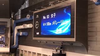 2018インターハイ女子4×100mメドレーリレー