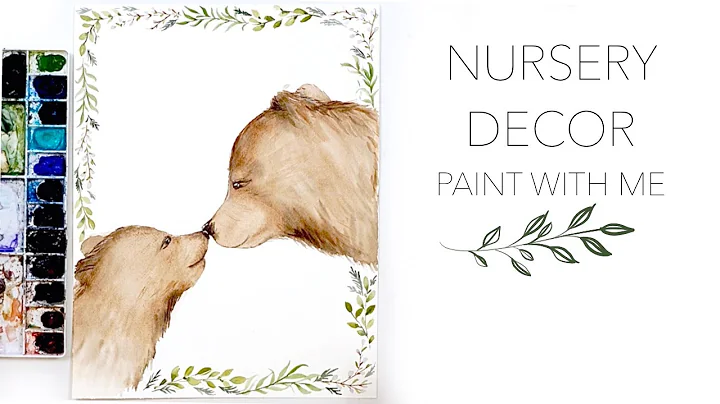 Watercolour Nursery Decor - Paint With Me