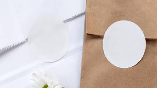 Hybsk 1000 pcs White Circle Stickers Small Round Color Coding Labels Permanent Color Code Dot Semi G