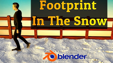 Blender 3.0 | Dynamic Paint Footprint In The Snow | Tutorial