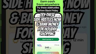 Here are some side hustles to help you get ready for holiday shopping #sidehustle #gigwork
