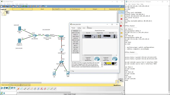 Connecting Cisco Router to DSL Modem with ISP Configurations