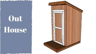 FULL PLANS at: http://howtospecialist.com/outdoor/shed/free-outhouse-plans/ ▻ SUBSCRIBE for a new DIY video every single 