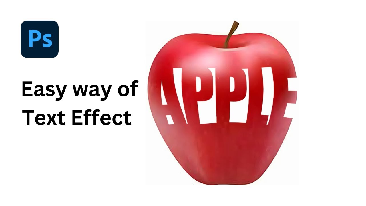 Apple Text Scene Text Effect tutorial of Apple - YouTube