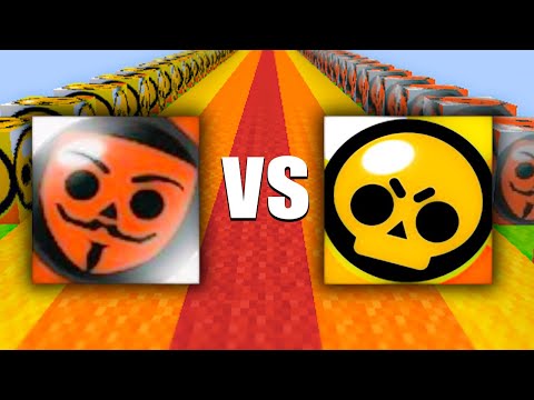ბაბლ კვას ის ლაქი ბლოკი vs brawl stars ის იღბლიანი ბლოკები! Minecraft ში