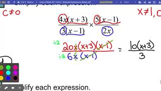 Math 20-1 Unit 5 - Rational Expressions Notes