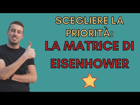 Video: Come si usa la matrice di priorità?