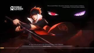 loading screen mobile legend Uchiha Sasuke