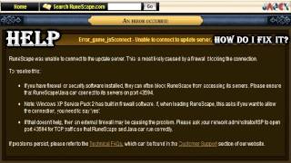Runescape - Please help me - Error_game_js5connect - Can't play RS
