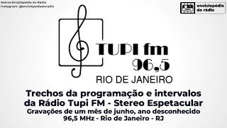 Trechos da programação - Rádio Tupi FM 96,5 "Stereo Espetacular" - Rio de Janeiro - RJ (junho/198?) screenshot 4