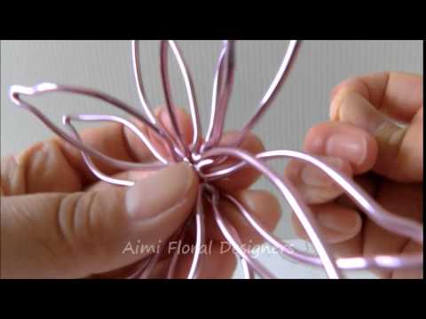 八重咲き花びらを簡単にワイヤーで作る方法method To Easily Make A Double Flower With A Wire Youtube